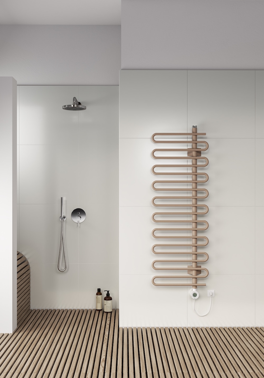 FotoSlim verwarmen in een kleine badkamer